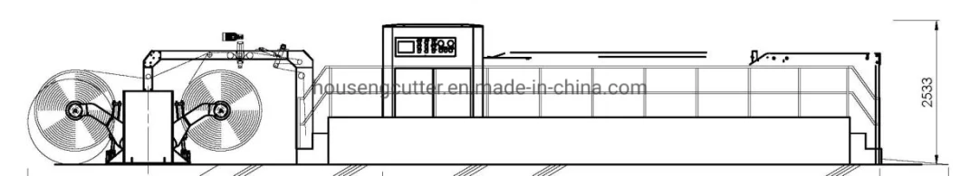 Houseng Twin Knfe Rotary Paper Sheeting Machine Supplier Automatic Hsc-1700s