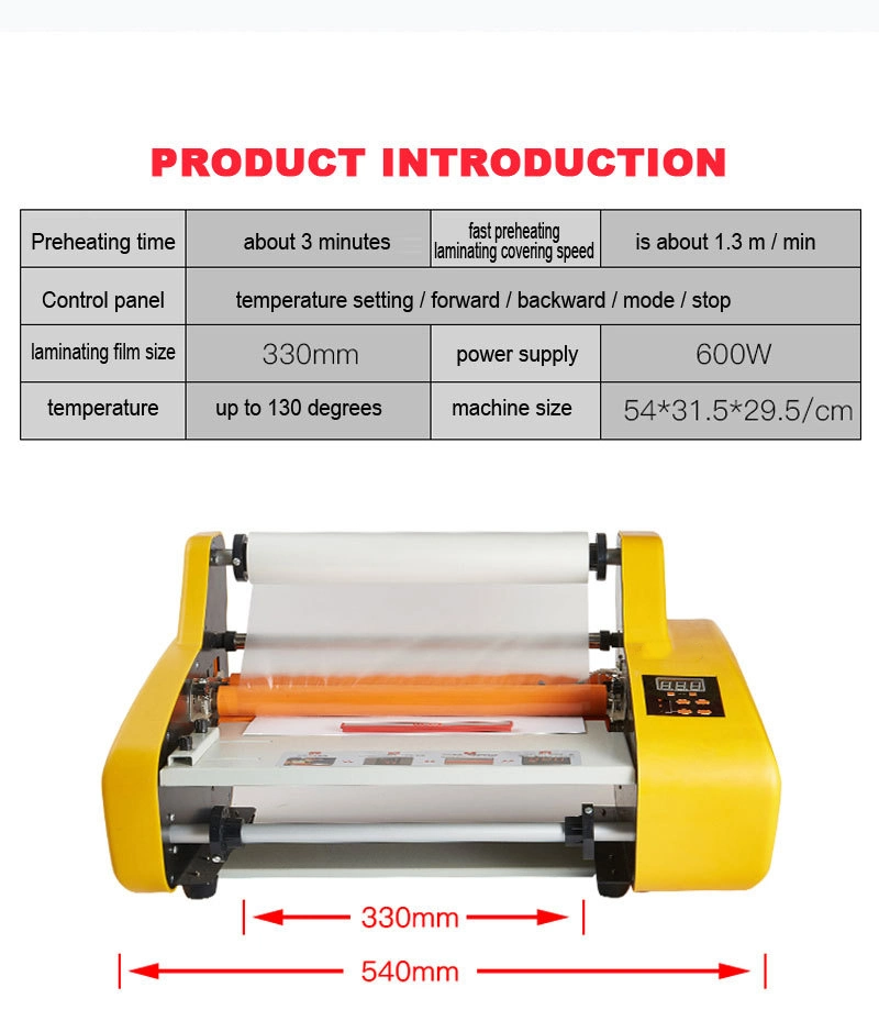 A3 Electric Cold & Hot Laminator Machine Laminating Thermal Lamination Machine