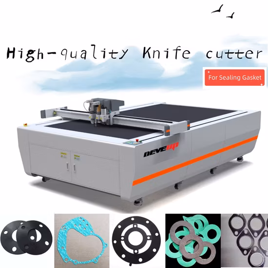 Cortador de cuchillas CNC Máquina automática de corte de juntas para caucho Grafito Anillo de sellado de silicona sin amianto Etiqueta adhesiva de película plástica de PTFE